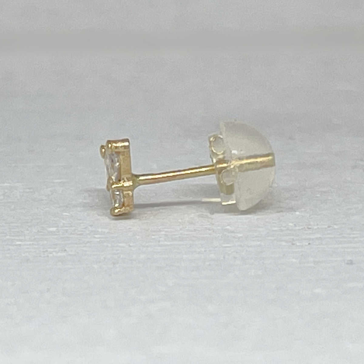 Gemstone Butterlfy Gold Stud Earrings