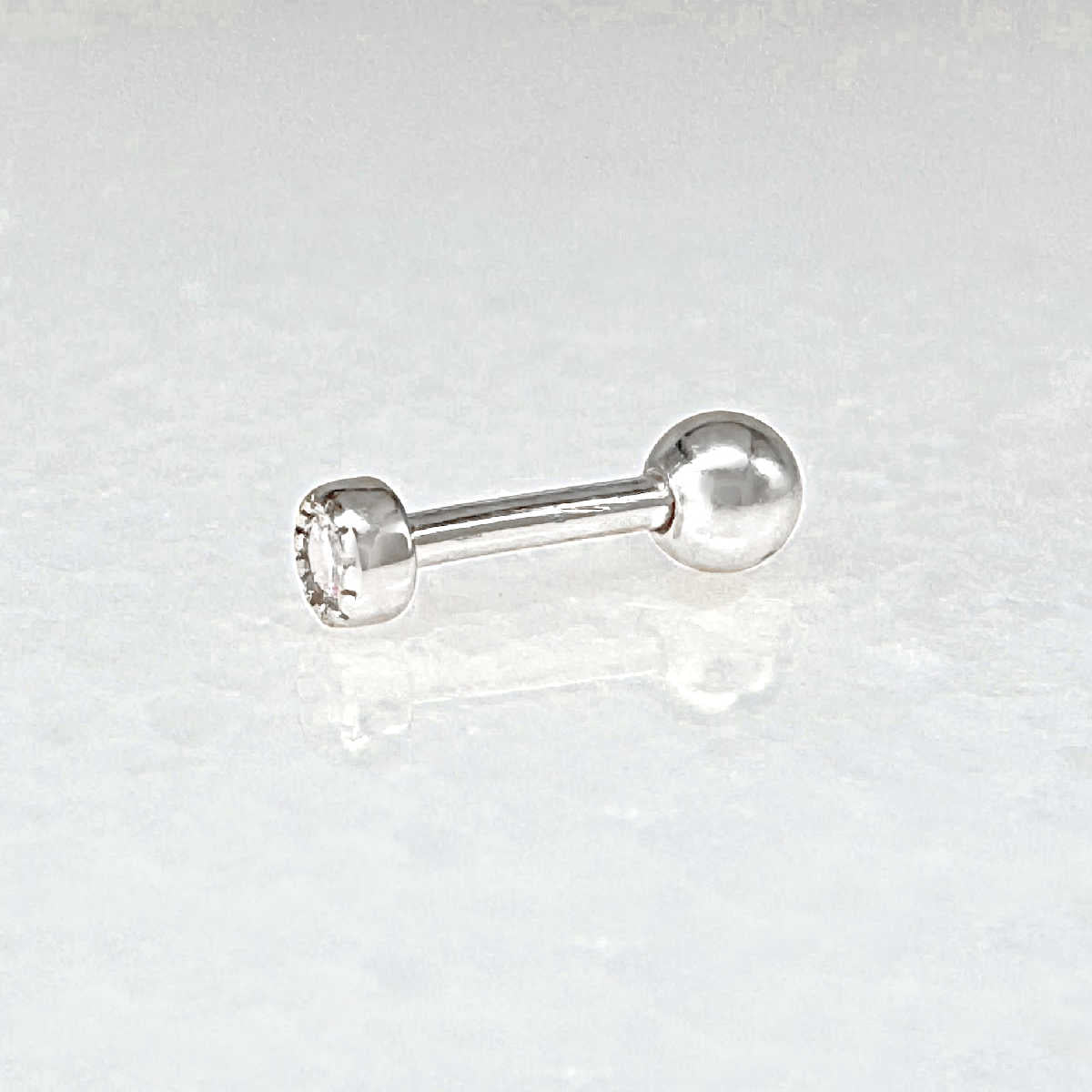 Gold & Silver Bezel Stud Flat Back Earring Set