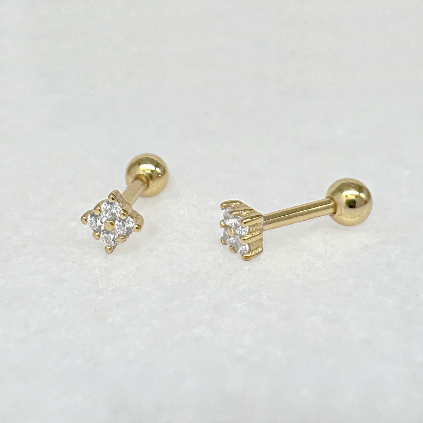 Clover Screw Back Earring