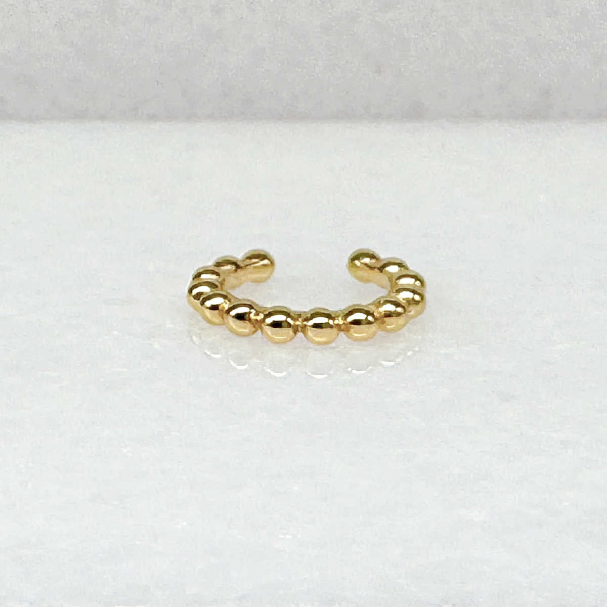 Gold Ball Ear Cuff