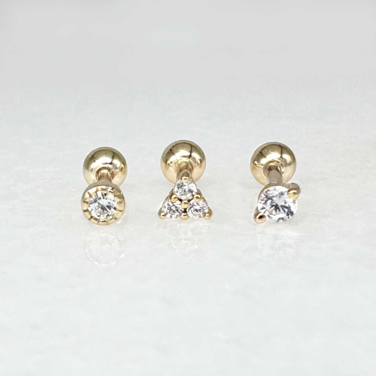 Trinity Screw Back Cartilage Earring