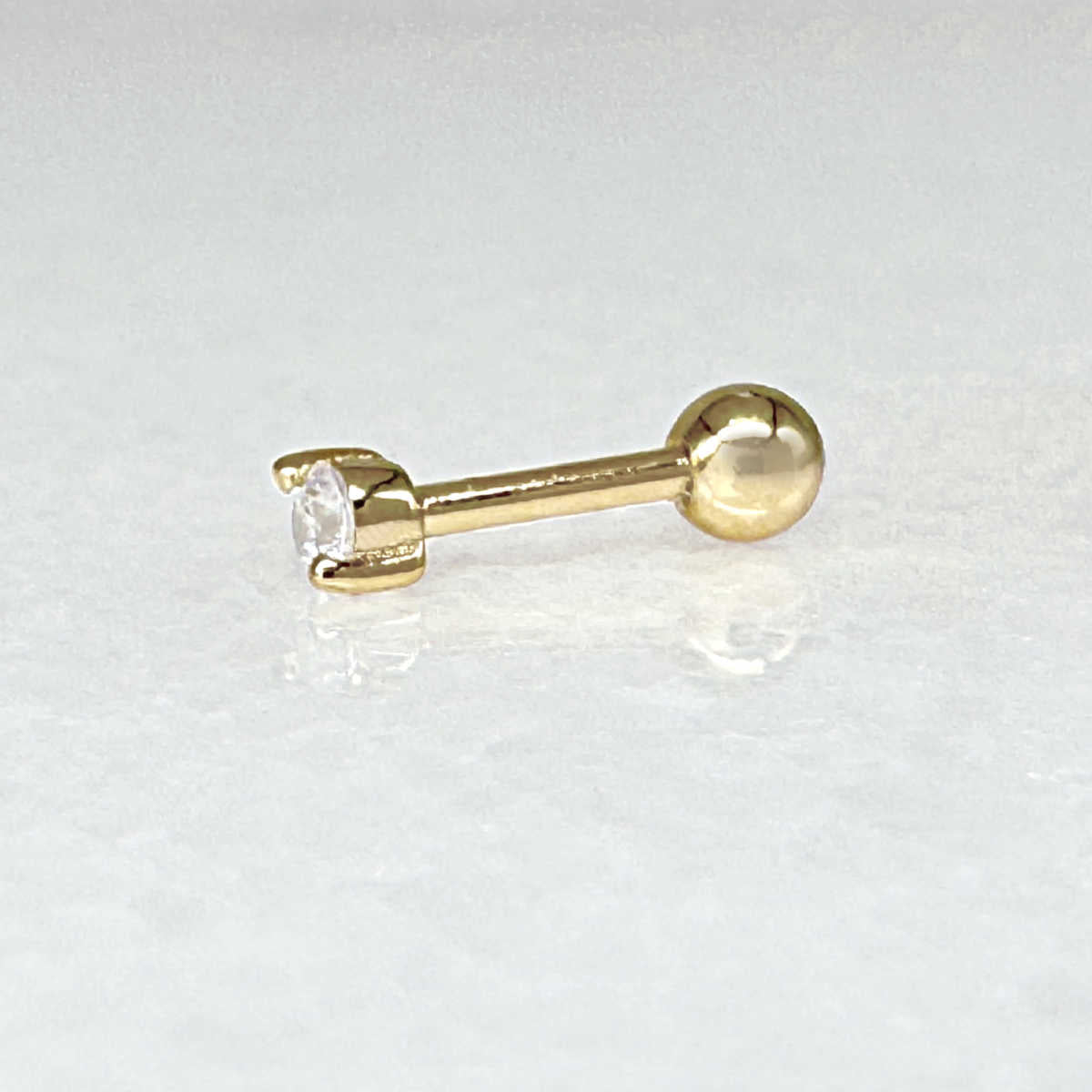 Gemstone Stud Screw Back Cartilage Earring