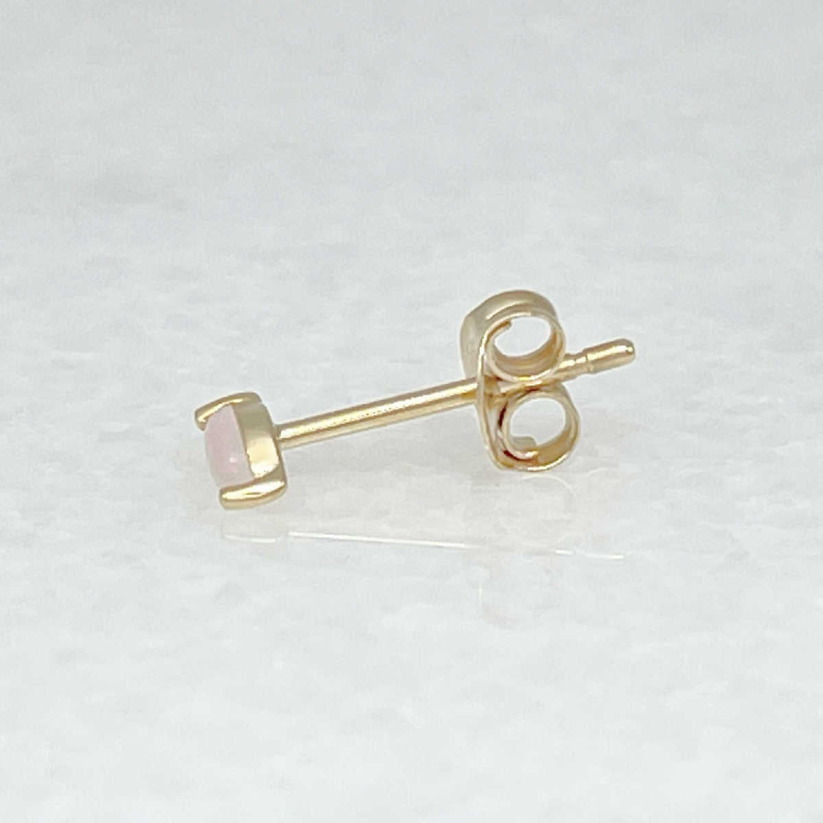 Marquise Cut Rose Quartz Stud Earrings