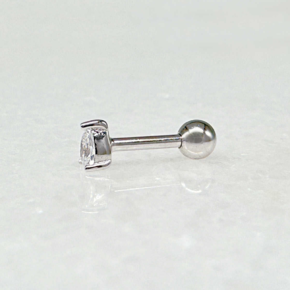 Pear Screw Back Cartilage Earring
