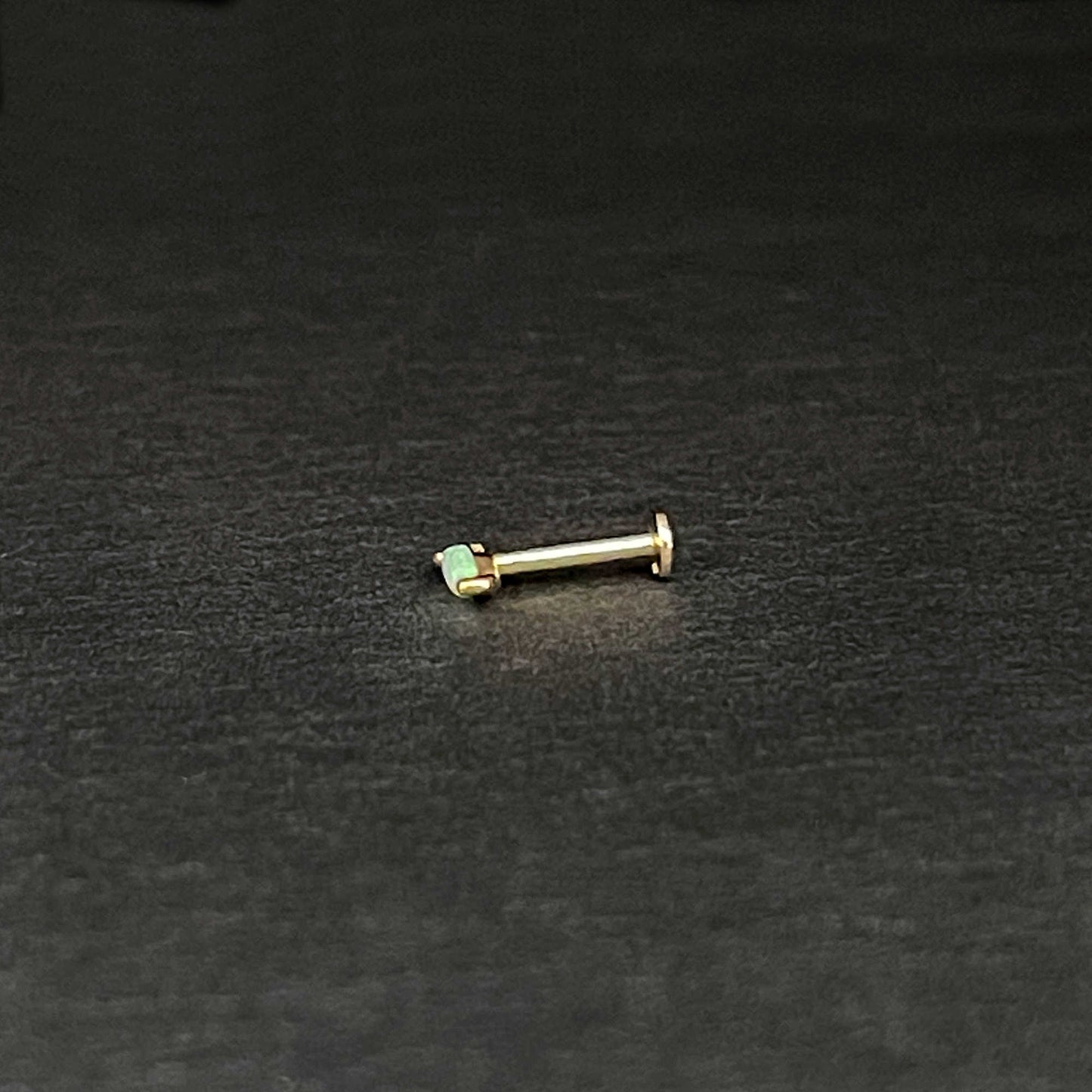 Marquise Opal Gold Cartilage Earring | Helix, Tragus, & Conch Studs | 18 Gauge Flat Back Piercing Stud Earrings from Two of Most
