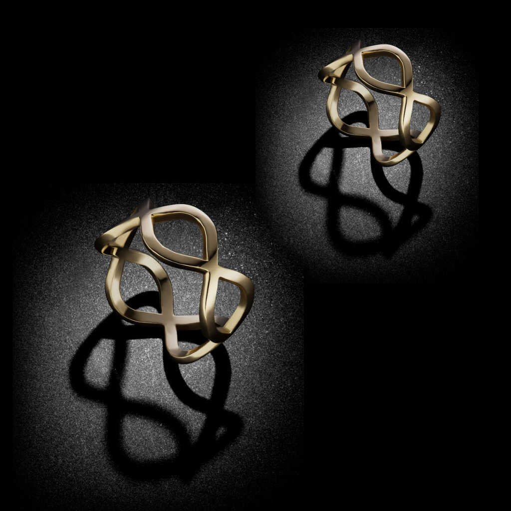 Open Loop Stacking Ring Band Set | 14k yellow gold | Two of Most