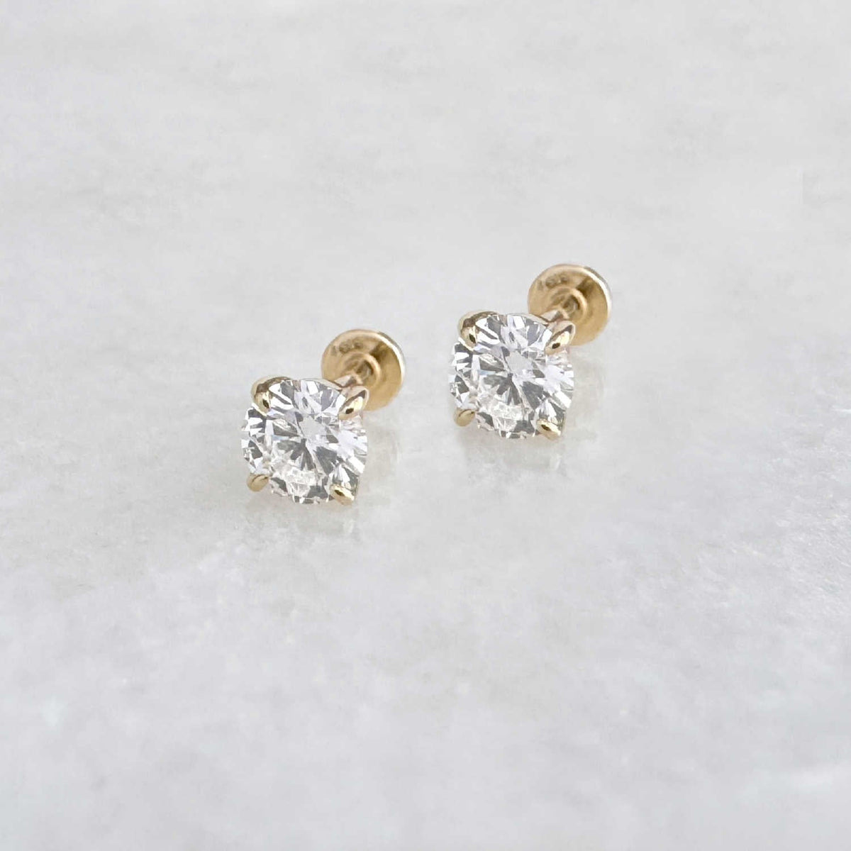 Solid Gold & Gemstone Earrings