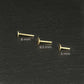 14k Gold Flat Back Cartilage Piercing Posts | 18 gauge & 5mm, 6.5mm, or 8mm length | Two of Most