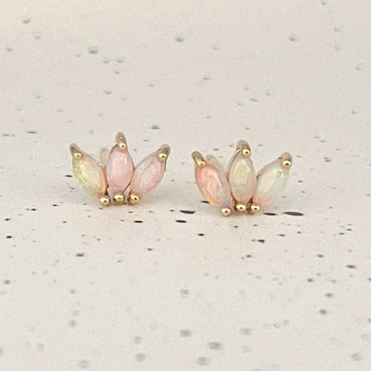 Opal Lotus Stud & Cartilage Earring Gift Set