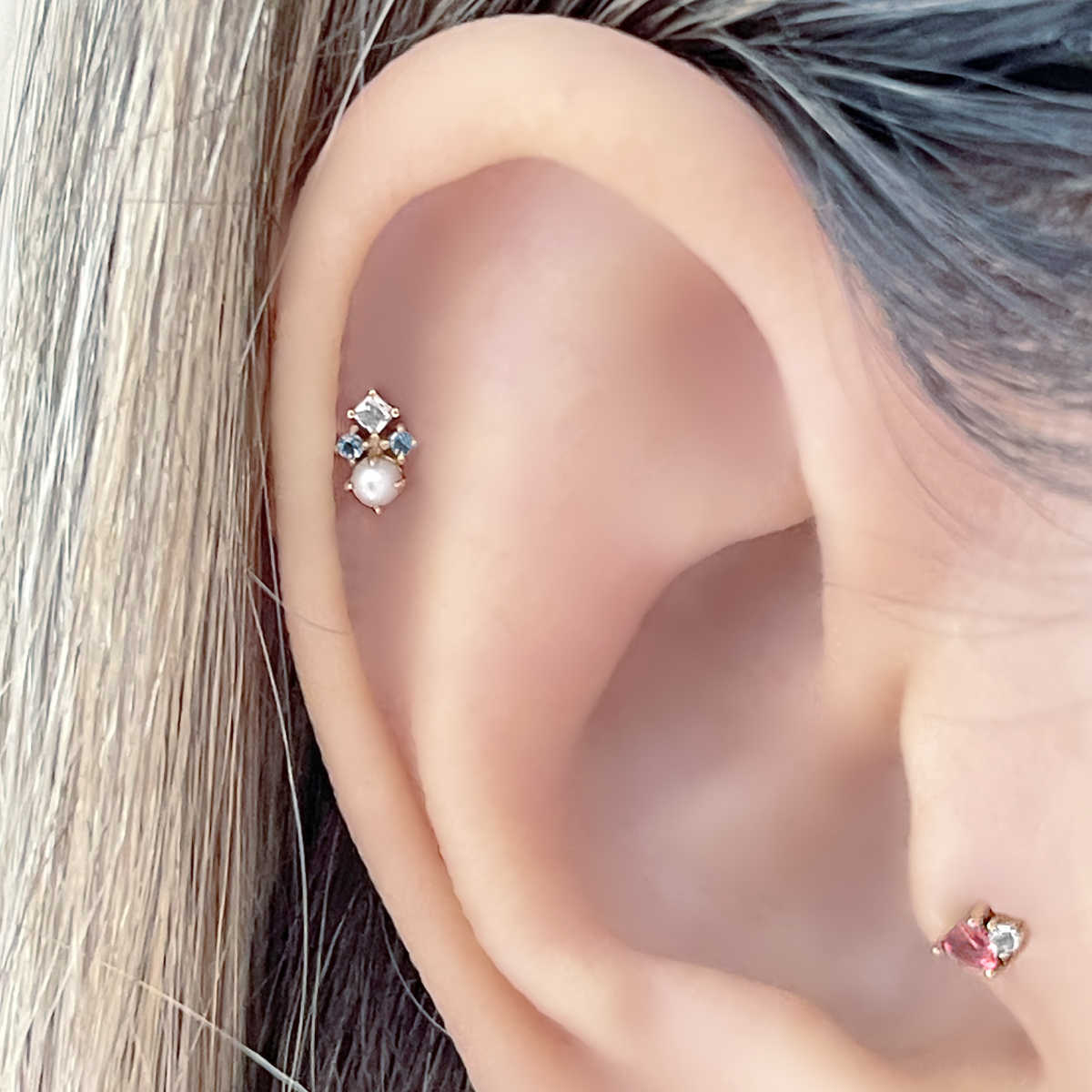 16G Cartilage Earring | Flat Back Tragus Helix Piercing