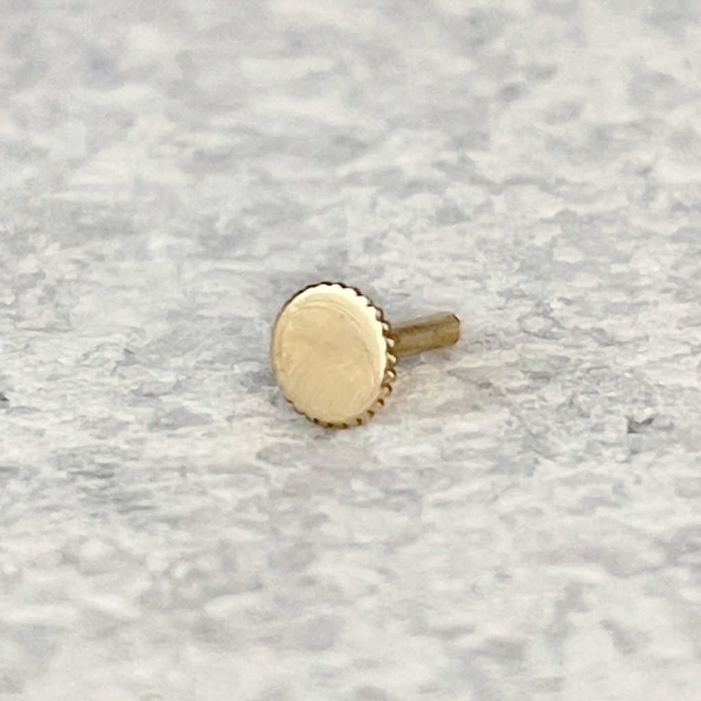 Clover Flat Back Gold Cartilage Earring