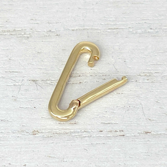 Gold Charm Holder | 14k Necklace Connector & Enhancer Clip from Two of Most