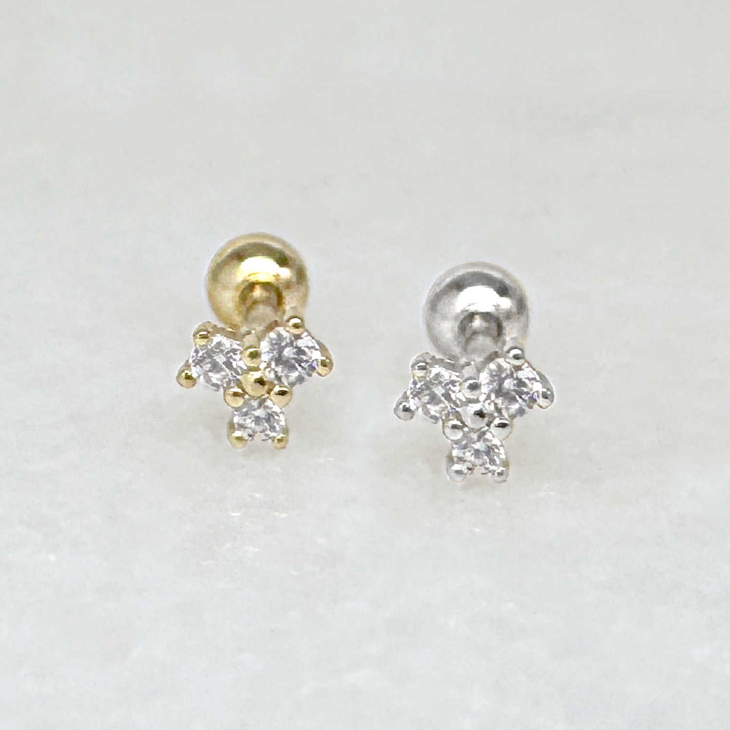 Clover Screw Back Earring