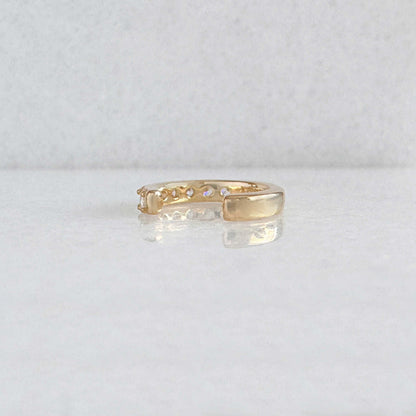 Pavé Gemstone Gold Ear Cuff, Inside View