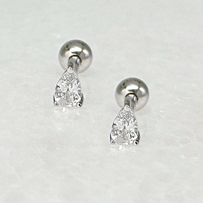 Pear Screw Back Cartilage Earring