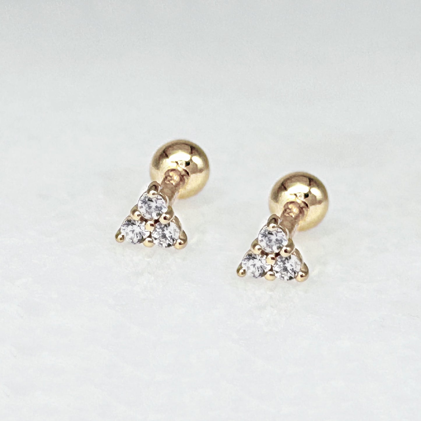 Trinity Screw Back Cartilage Earring