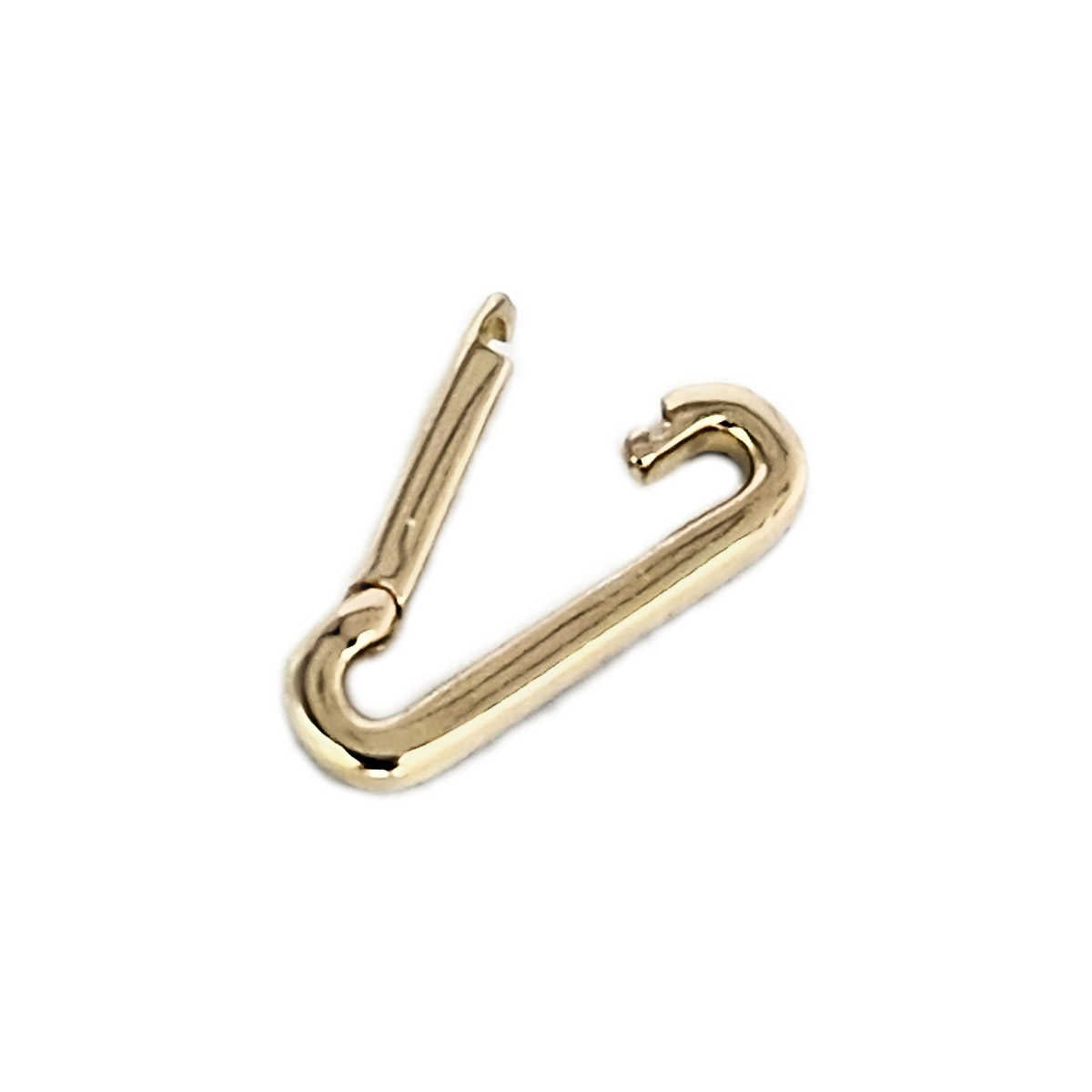 14k Gold Charm Holder with Diamond for Bracelet, Necklace, Pendant | Multiple Charm Clip Connector | Charm Enhancer