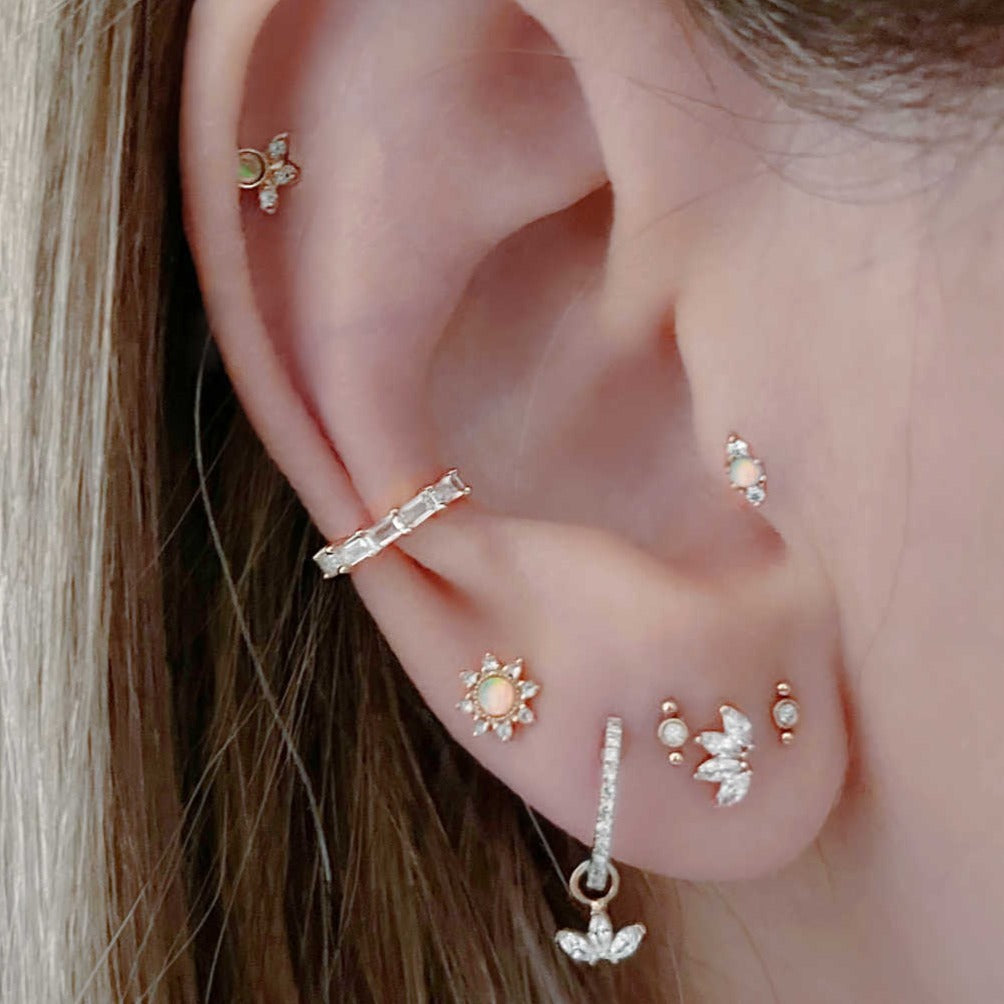 Helix earrings store 14k gold