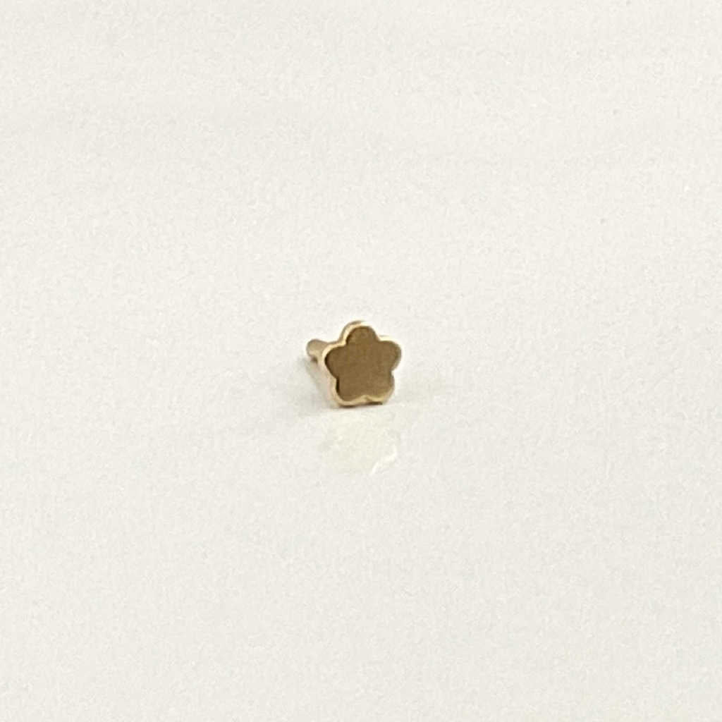 Gemstone Dangle Flat Back Gold Cartilage Earring