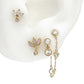 Dangle Gold Cartilage Earring | Helix, Tragus, & Conch Studs | 18 Gauge Flat Back Piercing Stud Earrings from Two of Most