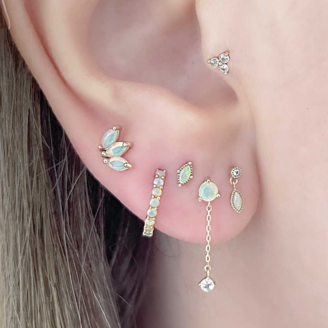 Stud earrings deals with dangle back