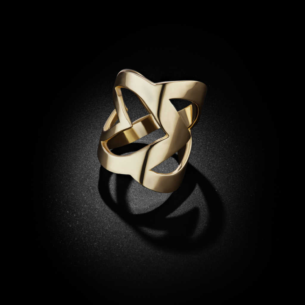 Large Triple Loop Statement Ring Band | 14k yellow gold | Two of Most