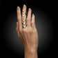 Loop Shield Stacking Knuckle Ring Band Set | 14k yellow gold | Two of Most