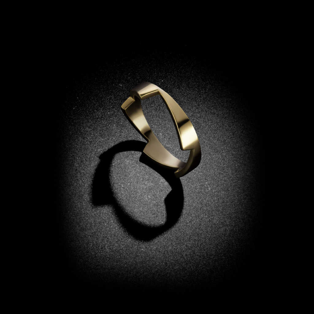 Spike Midi Pinky Band Ring | 14k yellow gold | Two of Most